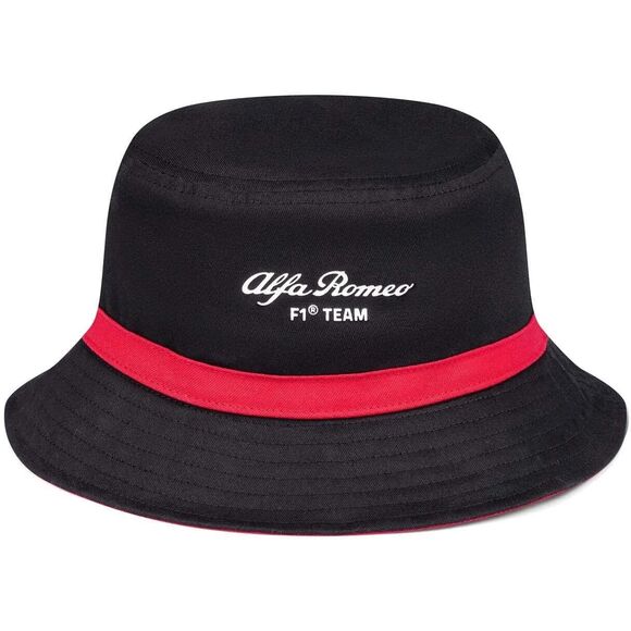 Alfa Romeo Racing F1 Team Bucket Hat- Black - Picture 1 of 5
